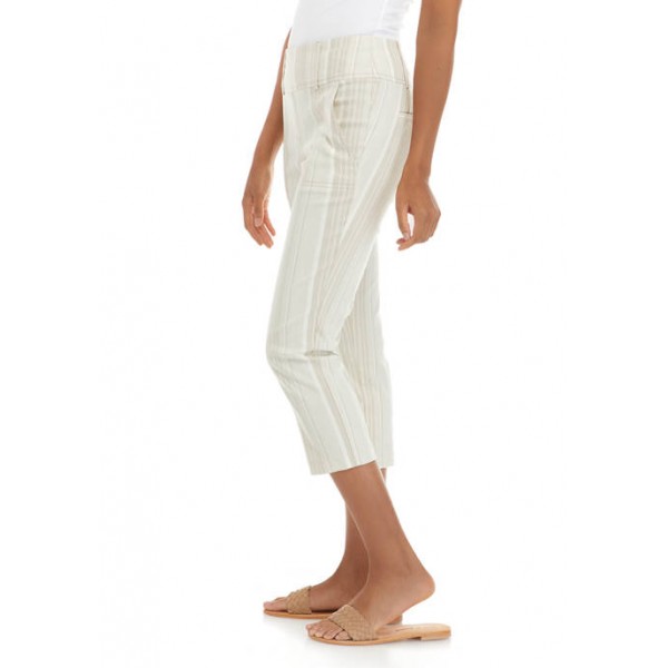 SOHO APPAREL Women's Linen Stripe Pants