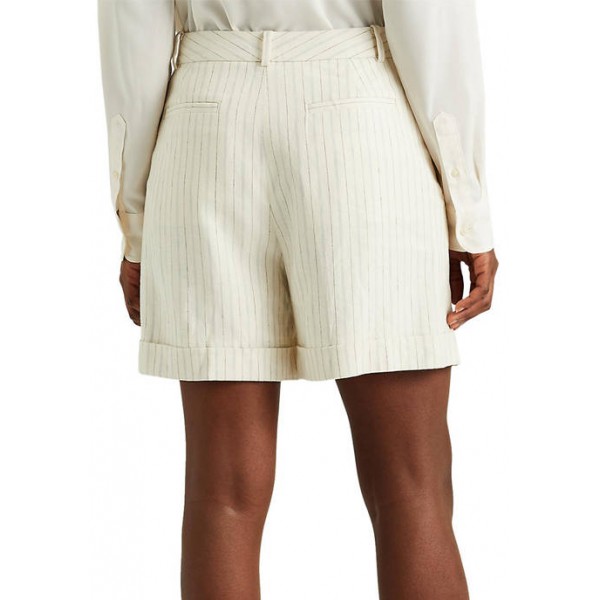 Lauren Ralph Lauren Women's Striped Linen Twill Shorts