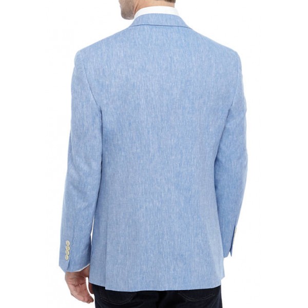 Crown & Ivy™ Blue Linen Solid Sport Coat