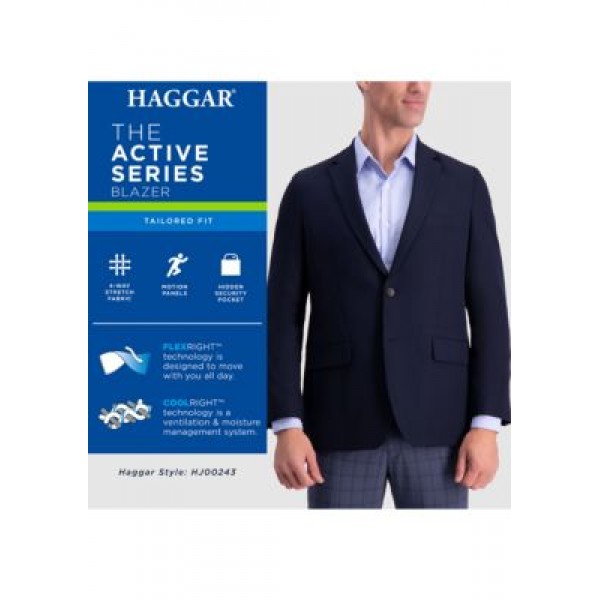 Haggar® Solid Gab Active Series Tailored Fit Blazer