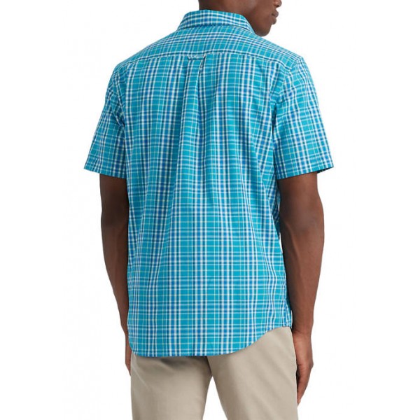 Chaps Performance Short Sleeve Easy Care Button Down Shirt