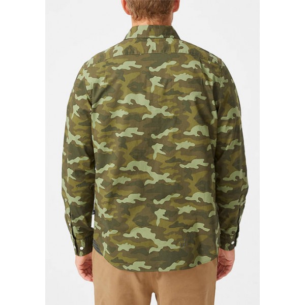 Nautica Classic-Fit Camouflage Print Poplin Shirt
