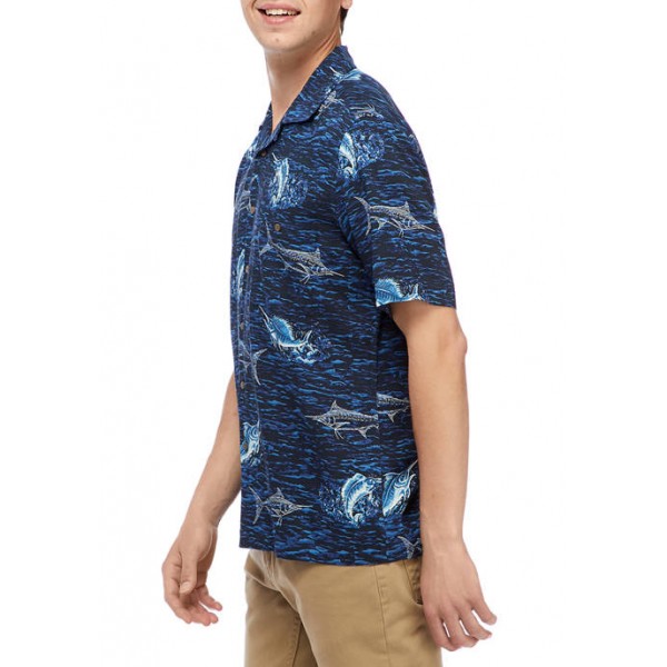 Ocean & Coast® Short Sleeve Printed Fishing Shirt
