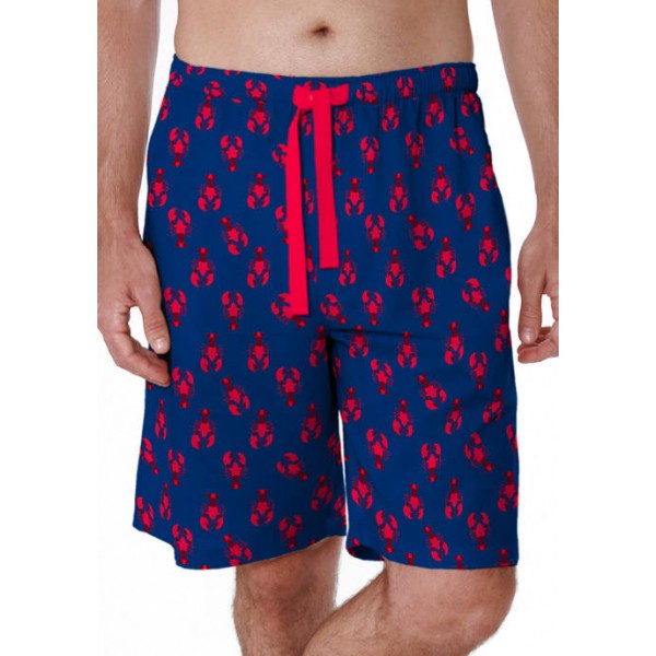 IZOD Lobster Print Light Touch Pajama Shorts