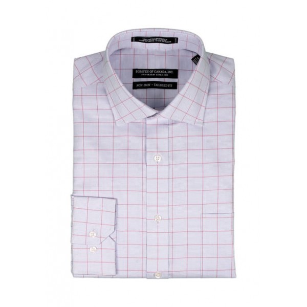 Forsyth of Canada Blue Textured Check Button Down Shirt