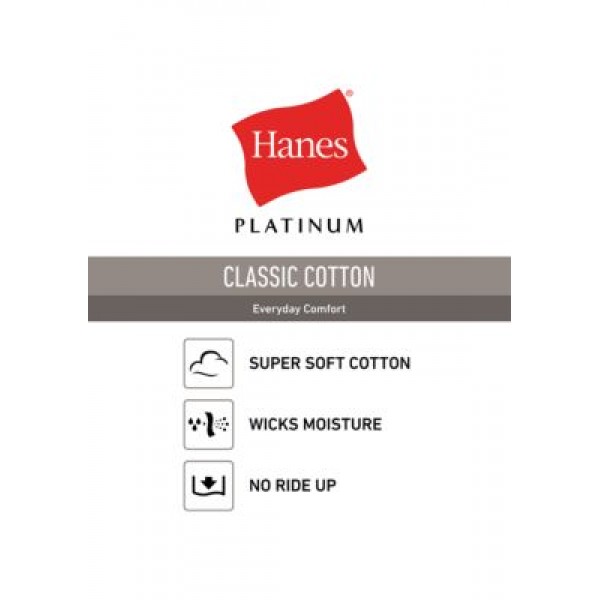 Hanes® Platinum Classic Cotton Boxer Briefs 4 Pack