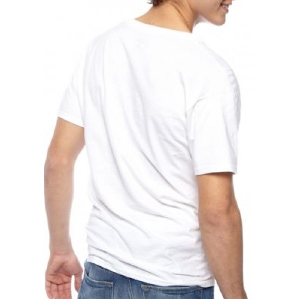 Hanes® Platinum Super Soft Cotton Tagless® V Neck T Shirts 5 Pack