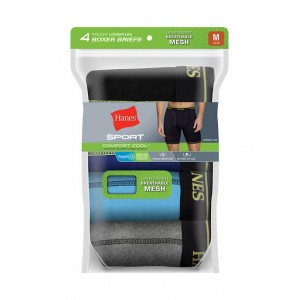 Hanes® Ultimate Sport Breathable Mesh Long Leg Boxer Briefs - 4 Pack 