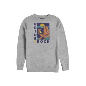 Disney® Lion King Pride Rock Badge Crew Fleece Graphic Sweatshirt 