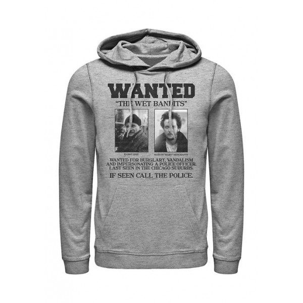 Home Alone Home Alone Wet Bandits Wanted Poster Graphic Fleece Hoodie