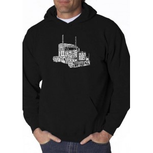 LA Pop Art Word Art Hooded Graphic Sweatshirt - Keep On Truckin'