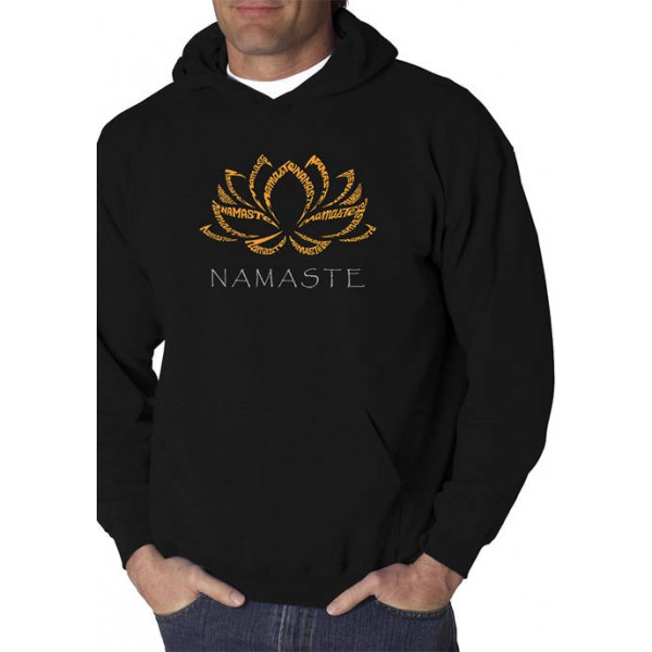 LA Pop Art Word Art Hooded Graphic Sweatshirt - Namaste
