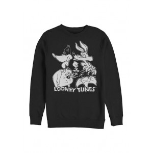 Looney Tunes™ Looney Faces Graphic Crew Fleece Sweatshirt