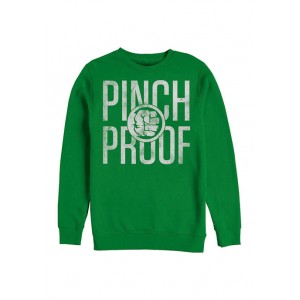 Marvel™ Marvel Hulk Pinch Proof Graphic Crew Fleece Sweatshirt 