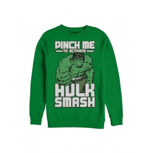 Marvel™ Marvel Hulk Smash Pinch Graphic Crew Fleece Sweatshirt 