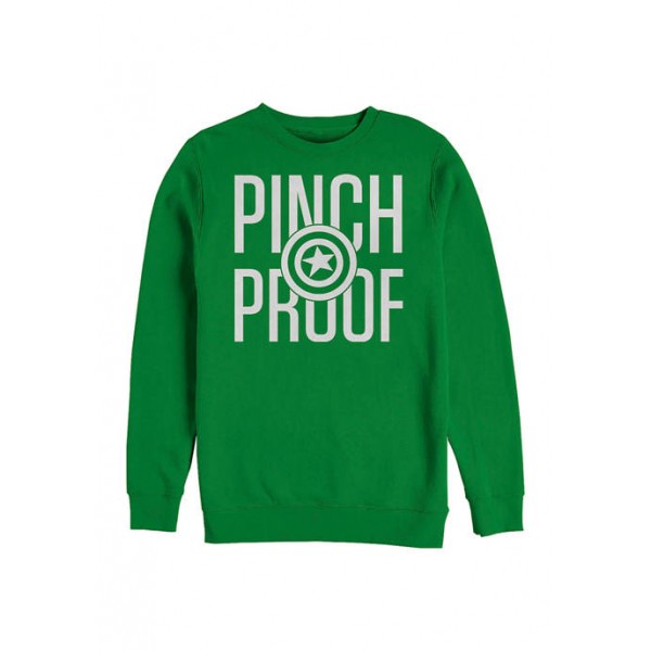 Marvel™ Marvel™ Cap Pinch Proof Graphic Crew Fleece Sweatshirt
