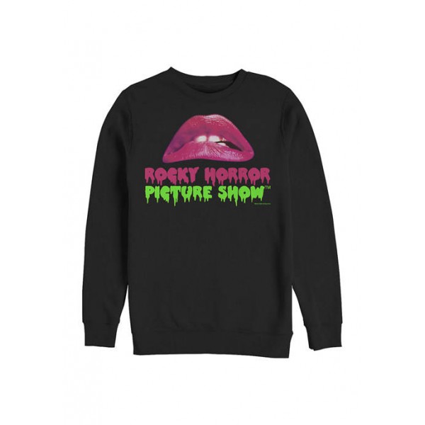 Rocky Horror Picture Show Rocky Horror Picture Show Lips and Logo Crew Fleece Graphic Sweatshirt