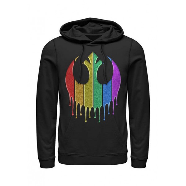 Star Wars® Rainbow Sparkle Rebel Drip Fleece Graphic Hoodie