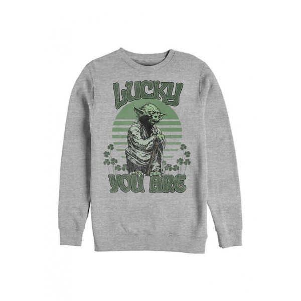 Star Wars® Star Wars™ Lucky Is Yoda Graphic Crew Fleece Sweatshirt