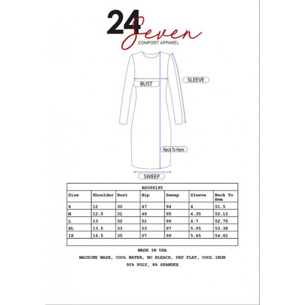 24seven Comfort Apparel Women's A-Line Maxi Dress