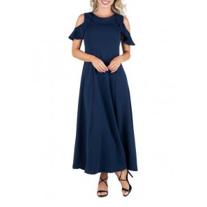 24seven Comfort Apparel Women's A-Line Maxi Dress 
