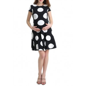 Kimi & Kai Maternity Polka Dot A Line Dress 