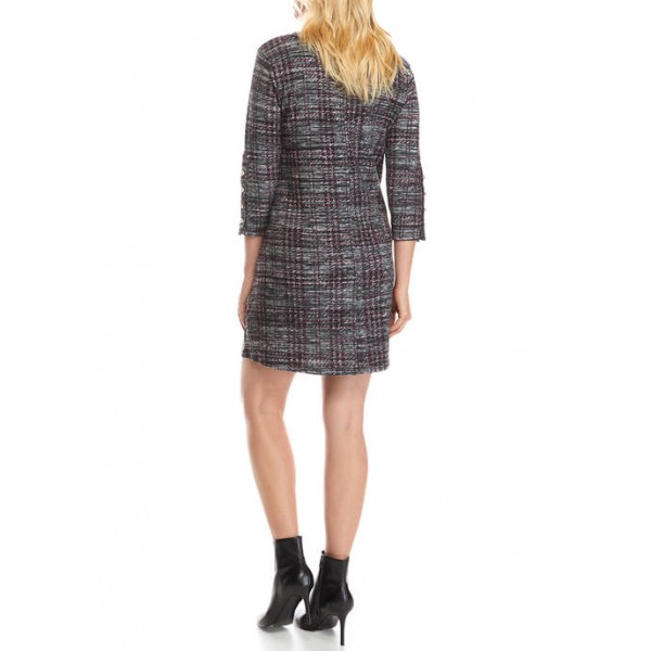 Luxology™ Women's 3/4 Sleeve Heather Cozy A Line Dress