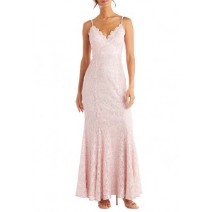 Morgan & Co. Women's Sleeveless Lace Mermaid Dress 