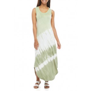 New Directions® Studio Women's Sleeveless Tie Dye Round Hem Maxi Dress 