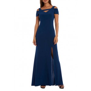 RM Richards Cold Shoulder Jersey Gown 