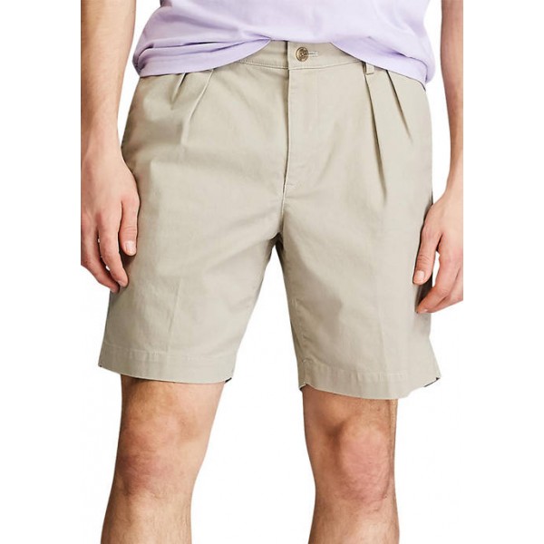 Chaps Coastland Wash Pleated Shorts