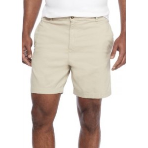 Saddlebred® 7 in Stretch Twill Dry Cement Shorts 