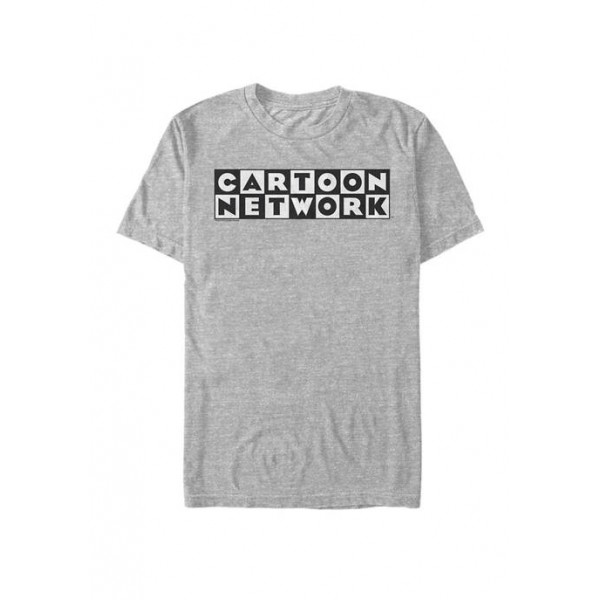 Cartoon Network Official Checkered Logo Short Sleeve Graphic T-Shirt