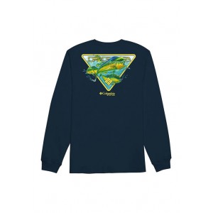 Columbia Long Sleeve Triangle Graphic Pullover 