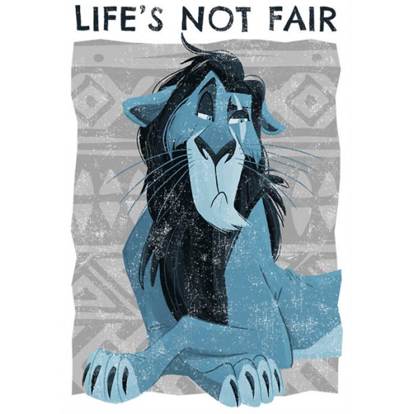 Disney® Villains Lion King Scar Not Fair Short Sleeve Graphic T-Shirt