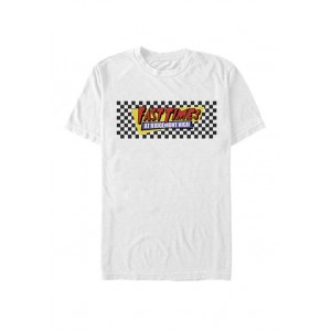 Fast Times At Ridgemont High Black Checkers Logo Short Sleeve T-Shirt 