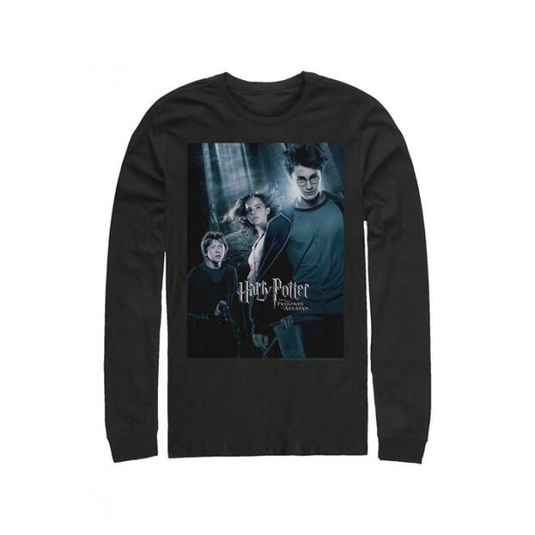 Harry Potter™ Harry Potter Azkaban Forest Poster Long Sleeve Graphic Crew T-Shirt