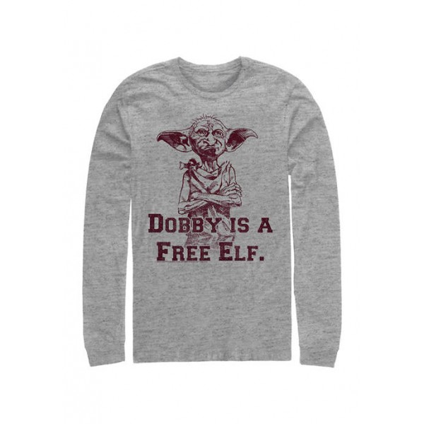 Harry Potter™ Harry Potter Dobby Free Elf Long Sleeve Graphic Crew T-Shirt