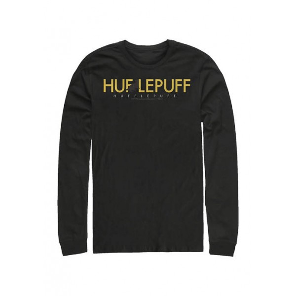 Harry Potter™ Harry Potter Hufflepuff Long Sleeve Graphic Crew T-Shirt