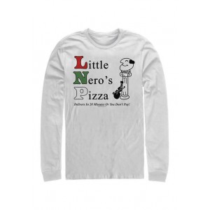 Home Alone Home Alone Little Nero's Pizza Long Sleeve Crew Graphic T-Shirt 