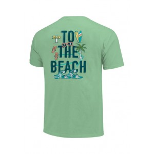 Image One Comfort Color To The Beach Icons Graphic T-Shirt 