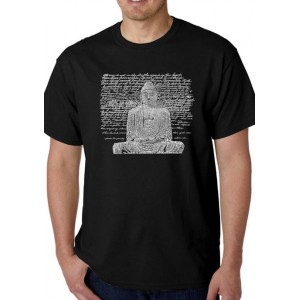 LA Pop Art Word Art Graphic T-Shirt - Zen Buddha 