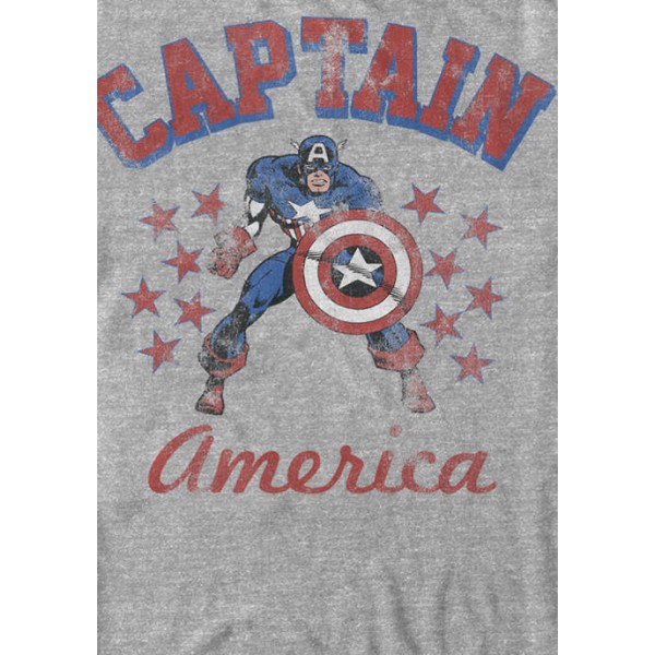 Marvel™ Classic Captain America Strong Pose Short Sleeve Graphic T-Shirt