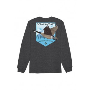 Ocean & Coast® Long Sleeve Cotton Graphic T-Shirt 