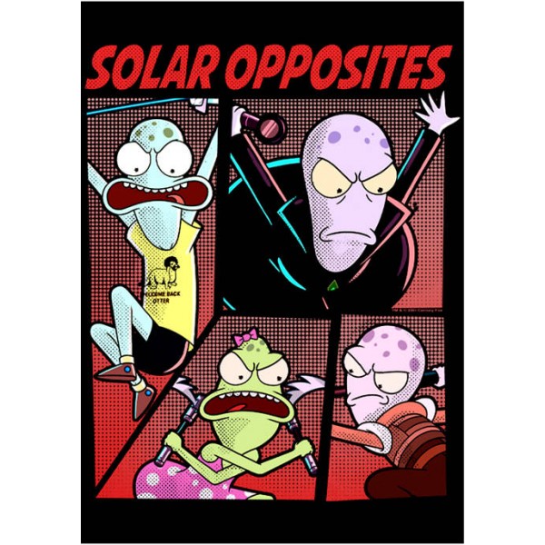 Solar Opposites Solar Opposites Comic Style Solar Short Sleeve Graphic T-Shirt