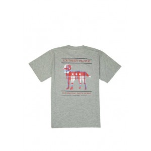 Southern Proper Madras Party Animal Short Sleeve Graphic T-Shirt 