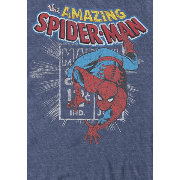 Spider-Man The Amazing Spider Man Vintage Comic Poster Short Sleeve Graphic T-Shirt