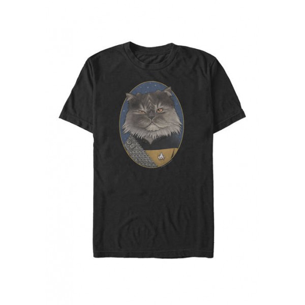 Star Trek The Next Generation Worf Cat Transformation Short Sleeve T-Shirt