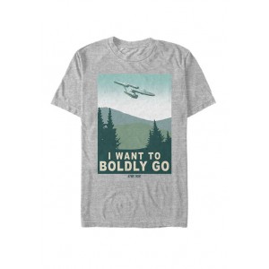 Star Trek The Original Series Boldly Go Poster Short-Sleeve T-Shirt 