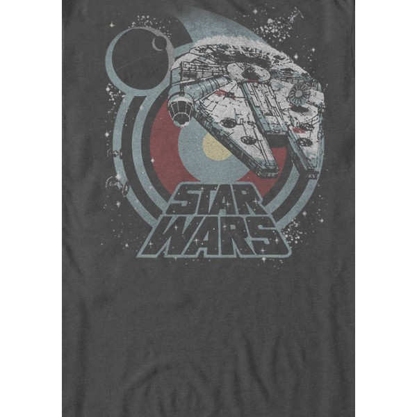 Star Wars® Death Star and Millennium Falcon Logo Short Sleeve Graphic T-Shirt